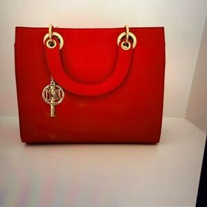 Badgley Mischka Vibrant Red Tote